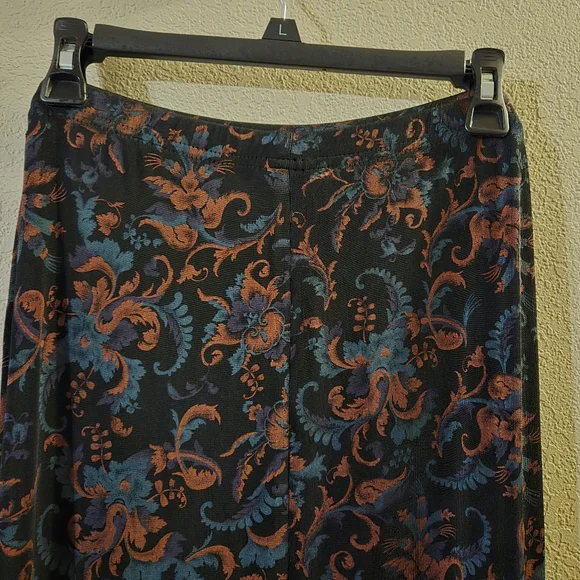 Coldwater Creek Womens VTG Y2K Black Dark Floral Maxi Skirt M Whimsy Goth Fairy - Picture 5 of 6